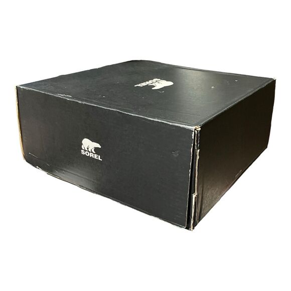 SOREL Joan of Arctic Snow Boots 6 Black Suede Leather Mid Calf Faux Fur - Picture 12 of 12